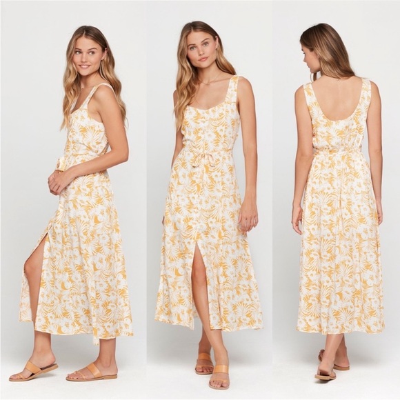 L*Space Boho Floral Button Down Maxi Dress Size S - Picture 1 of 13